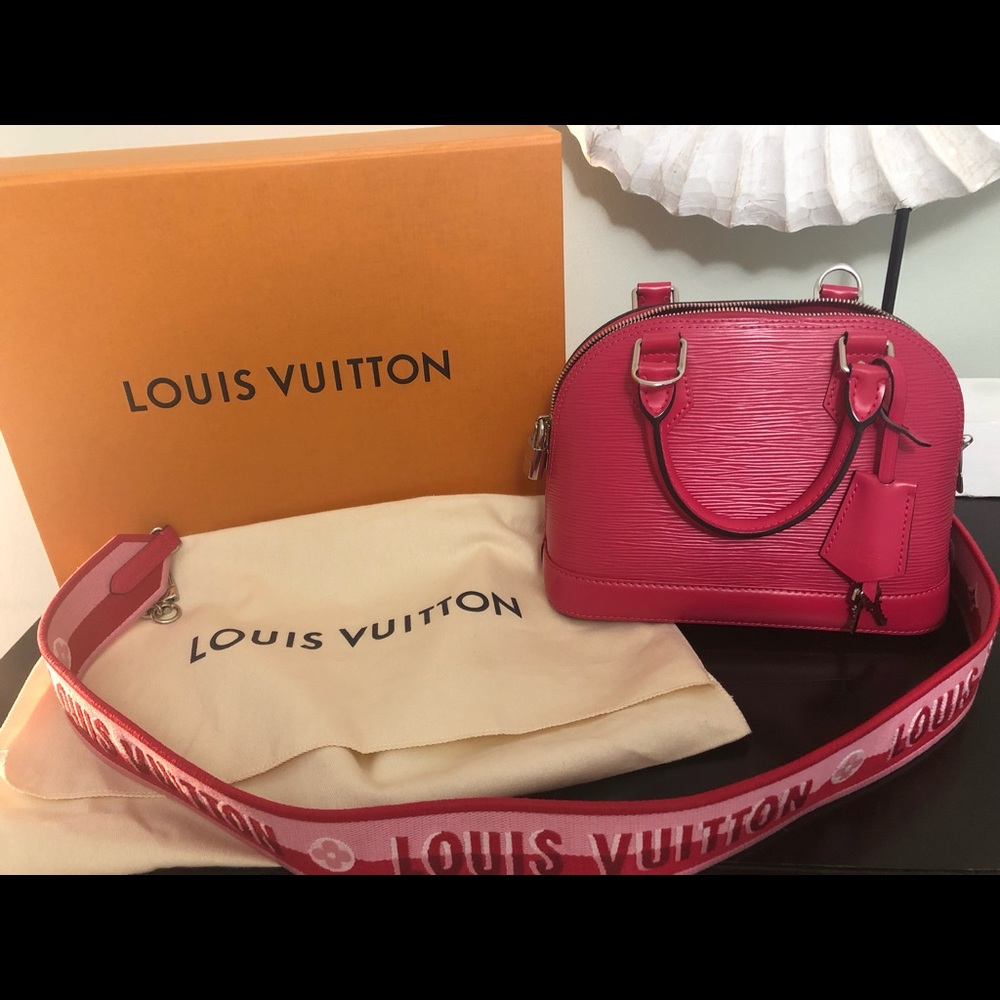 Louis Vuitton Alma BB w/ jacquard strap Pondicherry